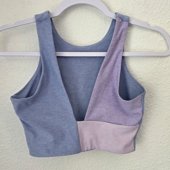 Outdoor Voices sports bra, light blue and pink, Size XS - Picture 2 of 8